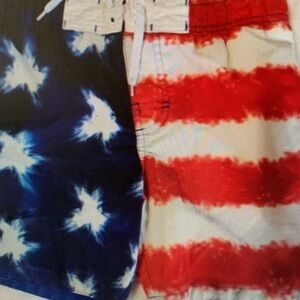 Kids Patriotic Red and Blue Shorts